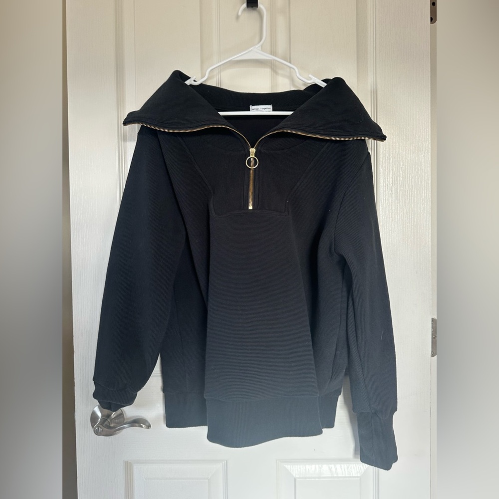 Elegant Black Women's Cowl Neck Sweater